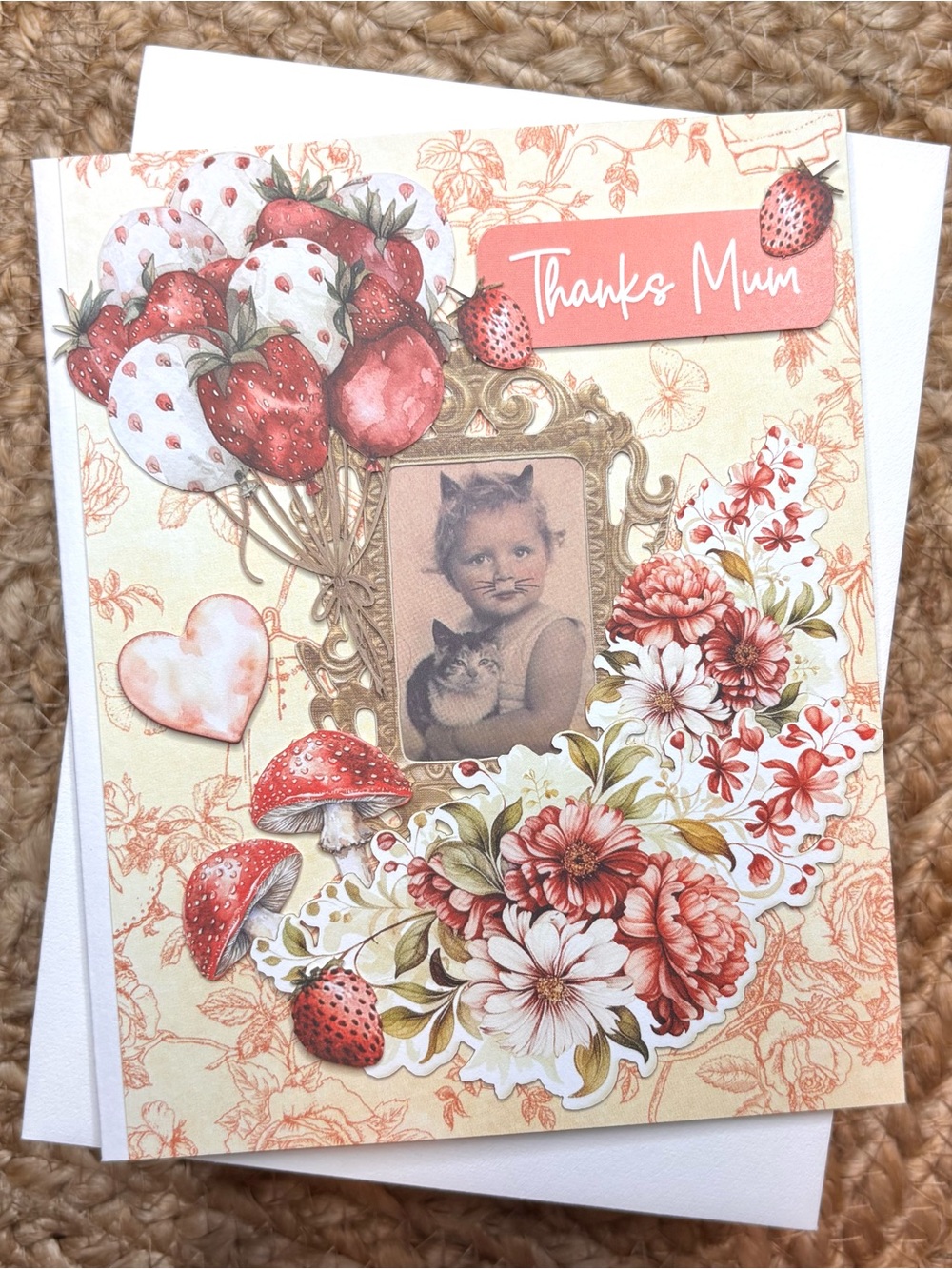 Handmade “Thanks Mum” Greeting Card